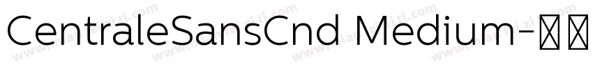 CentraleSansCnd Medium字体转换